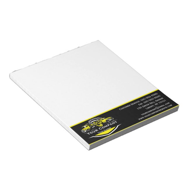 Bloco De Notas Empresa de reboque profissional, serviço de cabele (Inclinado)