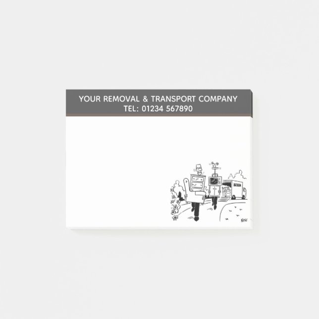 Bloco De Notas Empresa Logística, Transportes e Remoções (Frente)