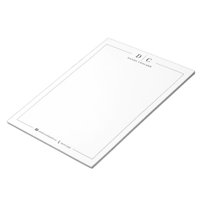 Bloco De Notas Empresa Personalizada (Inclinado)