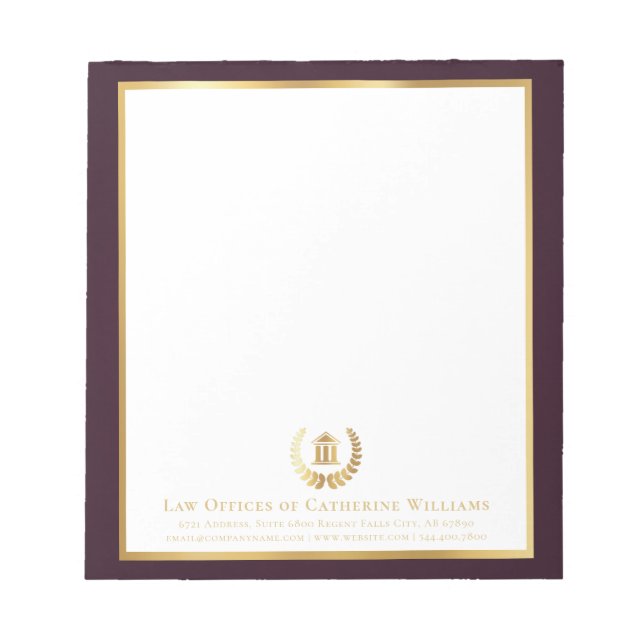 Bloco De Notas Empresa Personalizada Profissional Legal (Frente)