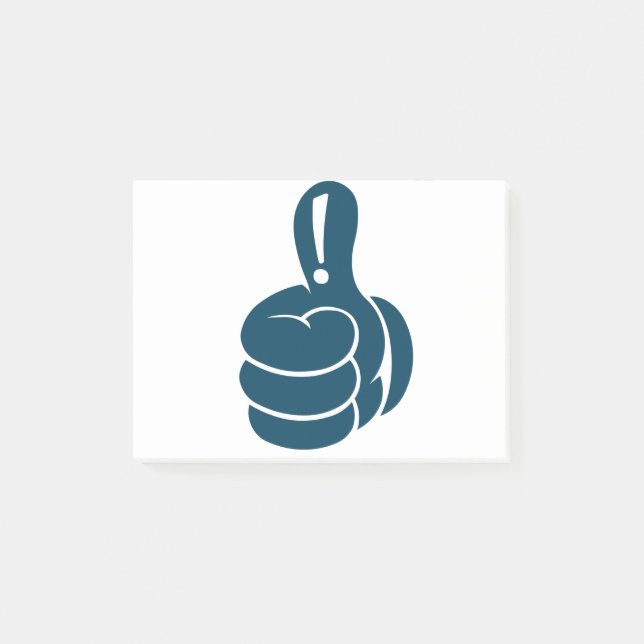 Bloco De Notas Empurre O polegar! (Frente)