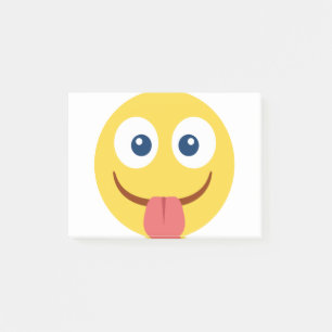 Bloco De Notas Encerrada A Língua Emoji