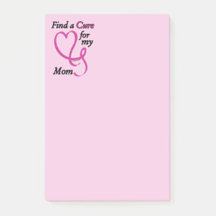Bloco De Notas Encontre um Cancer de Cura/Coração/Mãe...