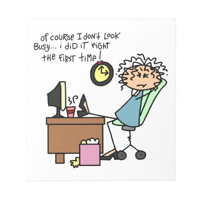 Bloco De Notas Endireite a primeira vez o humor (Frente)