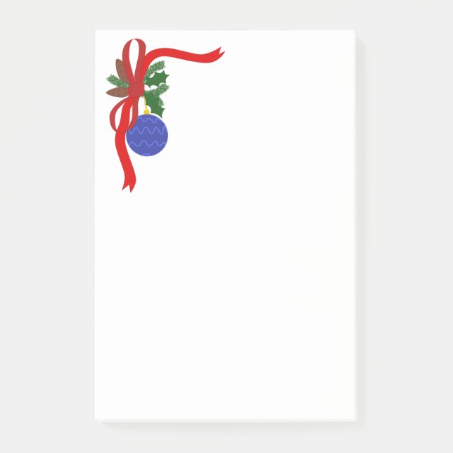 Bloco De Notas Enfeites de natal (Frente)