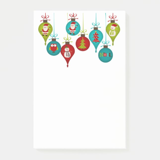 Bloco De Notas Enfeites de natal (Frente)
