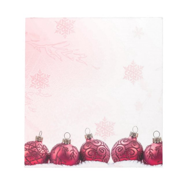 Bloco De Notas Enfeites de natal festivos (Frente)