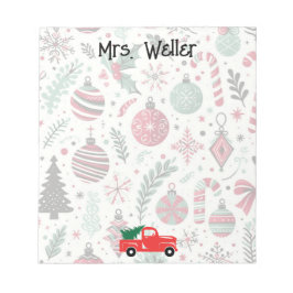 Bloco De Notas Enfeites de natal personalizado