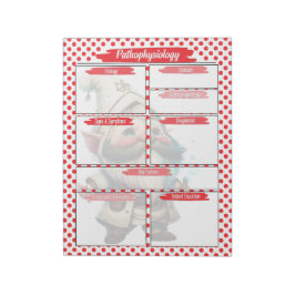 Bloco De Notas Enfermagem Red Dr Gnome - Modelo de Patofisiologia