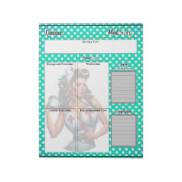 Bloco De Notas Enfermeira Abençoada Pinup_ Disease Temp 2