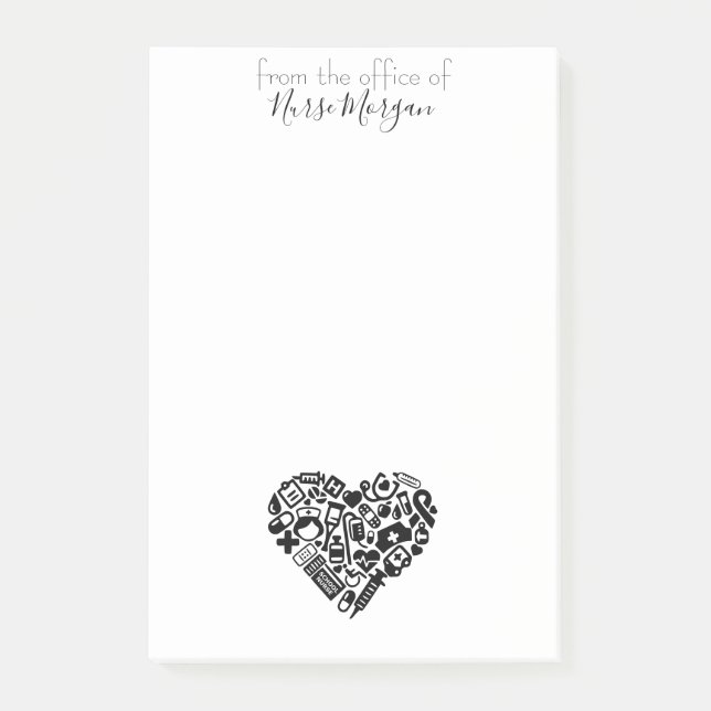 Bloco De Notas Enfermeira Design (Frente)