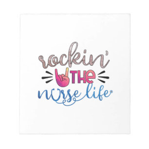 Bloco De Notas Enfermeira Gift Rockin' The Norse Life