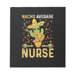 Bloco De Notas Enfermeira Média Nacho Cinco De Mayo Enfermagem Me