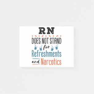 Bloco De Notas Enfermeira Registrada Não Refreshments Narcotics