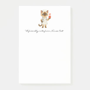 Bloco De Notas Enfermeiro Notepad com Gatos Bonitos Segurando Pre