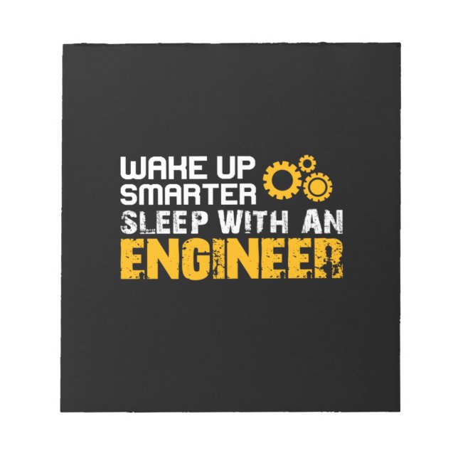 Bloco De Notas Engenheiro dorme com uma engenheira (Frente)