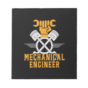 Bloco De Notas Engenheiro mecânico do engenheiro