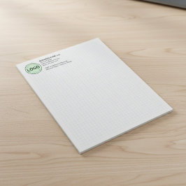 Bloco De Notas Engineering Graph Pad with Company Logo