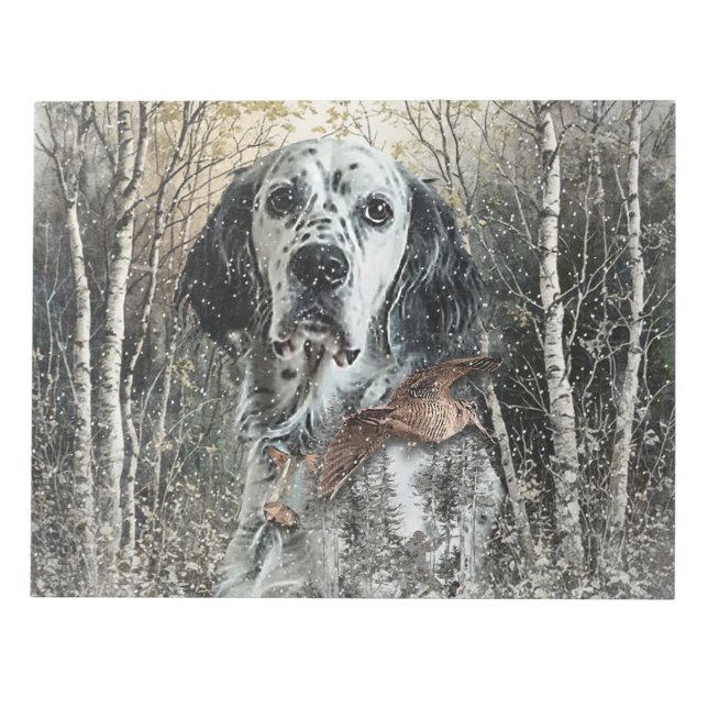 Bloco De Notas English Setter  (Frente)