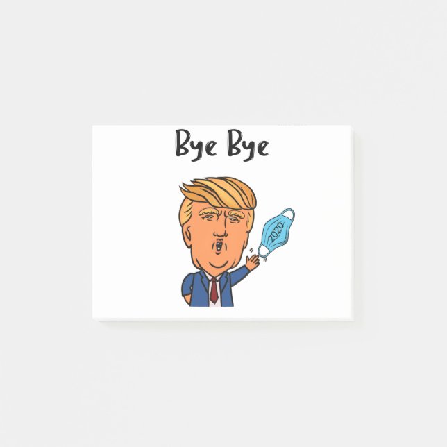 Bloco De Notas Engraçado, 2020, trump Mask Bye (Frente)