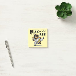 Bloco De Notas Engraçado Buzz-Fu Bee Martial Arts Postar Notas
