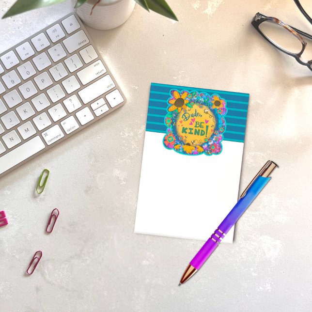 Bloco De Notas Engraçado Cara, Seja Bonito E Corajoso (Criador carregado)