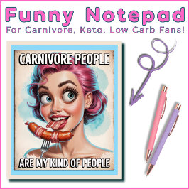 Bloco De Notas Engraçado Carnívoro Bacon Enchido Enchido Carne CH