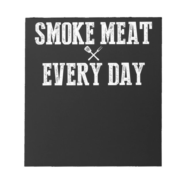Bloco De Notas Engraçado Churrasco Fumador Acessório Pitmaster Pa (Frente)