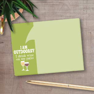 Bloco De Notas Engraçado Citação de Vinho - Eu bebo vinho no meu