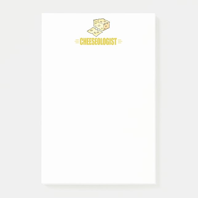 Bloco De Notas Engraçado Eu Adoro Queijo (Frente)