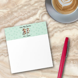 Bloco De Notas Engraçado "Love Moo Bestie" Personalizado Melhor A