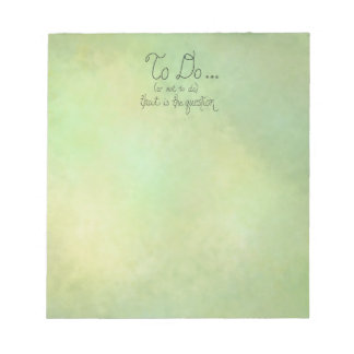 Bloco de notas engraçado "para fazer ou não fazer"