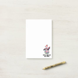 Bloco De Notas Engraçado Tie Dye Flamingo Hippie