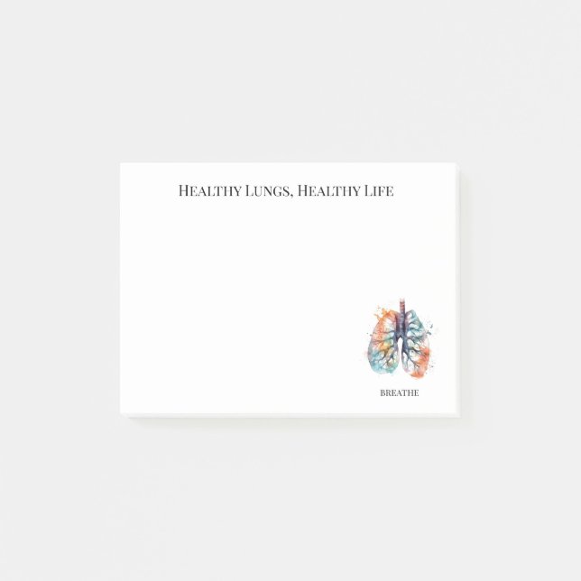 Bloco De Notas Enraizado em Breath, personalizado (Frente)