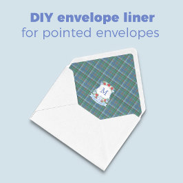 Bloco De Notas Envelope Tartan A7 Refinado Crest de Natal