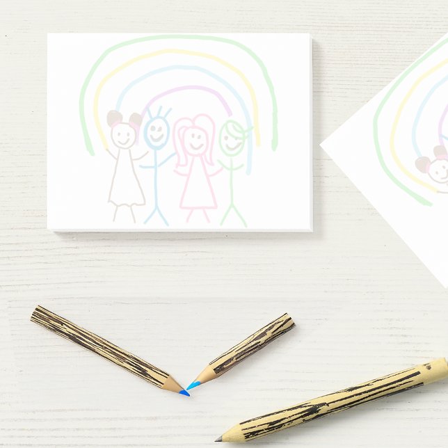 Bloco De Notas Envie o Desenho do Filho Transforme a Arte dos Miú (Criador carregado)