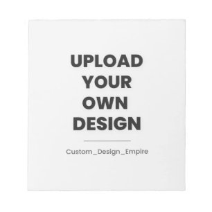 Bloco De Notas Envie Seu Próprio Design Aqui Modelo Personaliza