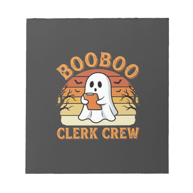 Bloco De Notas Equipe de Funcionário Booboo Projeto de Fantasma d (Frente)