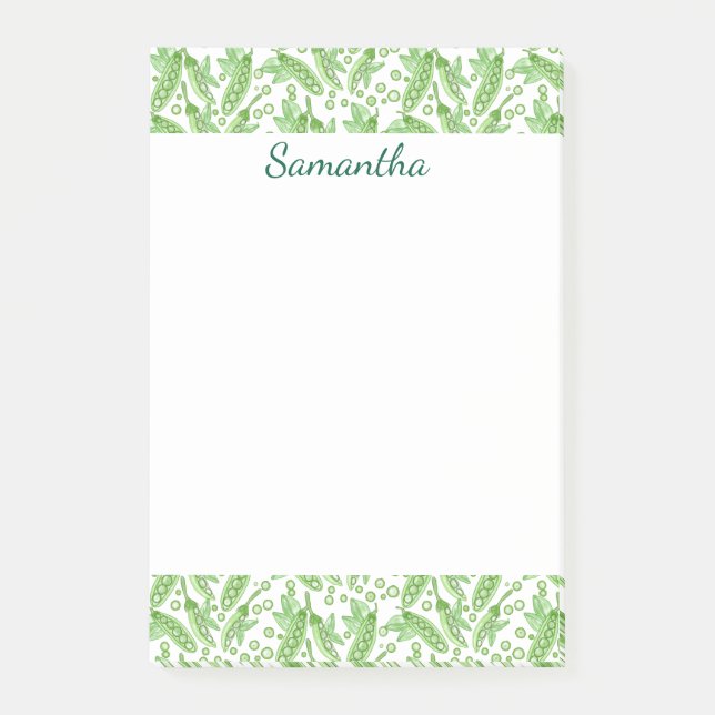 Bloco De Notas Ervilhas vegetais (Frente)