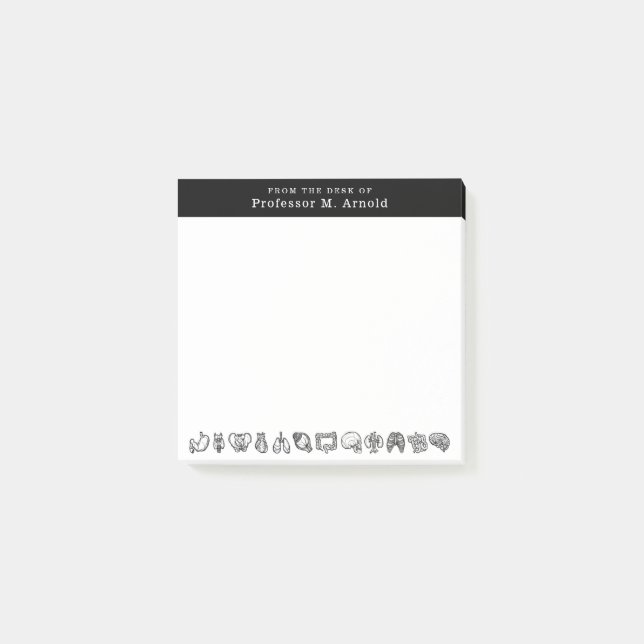 Bloco De Notas Esboço da Ciência da Anatomia Humana Moderna Perso (Frente)