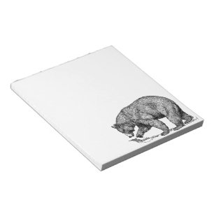 BLOCO DE NOTAS ESBOÇO DO URSO