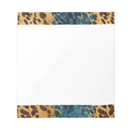 Bloco De Notas Esbranquiçado Dourado azul-ocidental