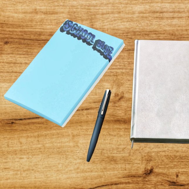 Bloco De Notas Escola Bluz-3DII (Post-it-notes with bold, personality, and style!)