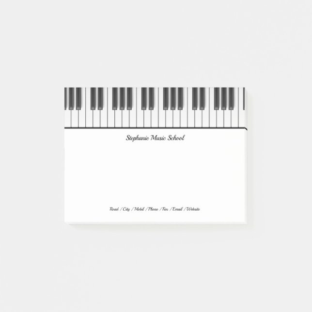 Bloco De Notas Escola de Música (Frente)
