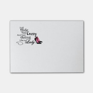 Bloco De Notas Esconda suas notas de post-it loucas