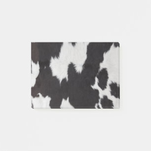 Bloco De Notas Esconder Vaca Preto Branco