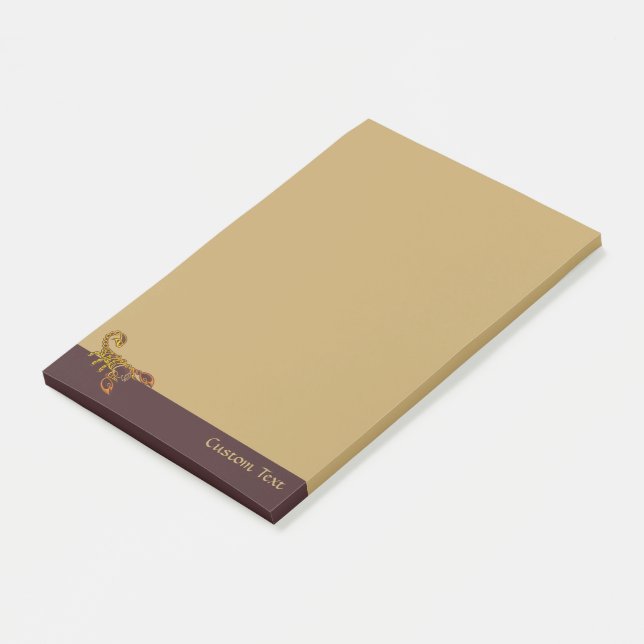 Bloco De Notas Escorpião Celta (Inclinado)