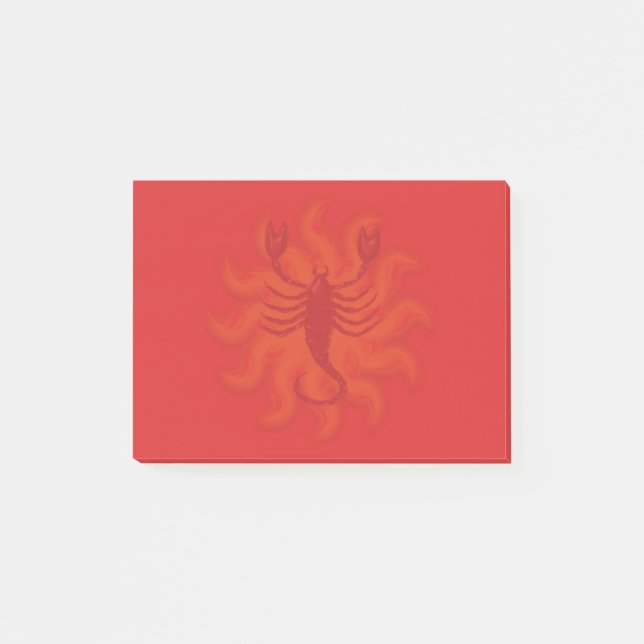 Bloco De Notas Escorpião Fiery (Frente)