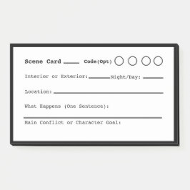 Bloco De Notas Escrevendo Cena