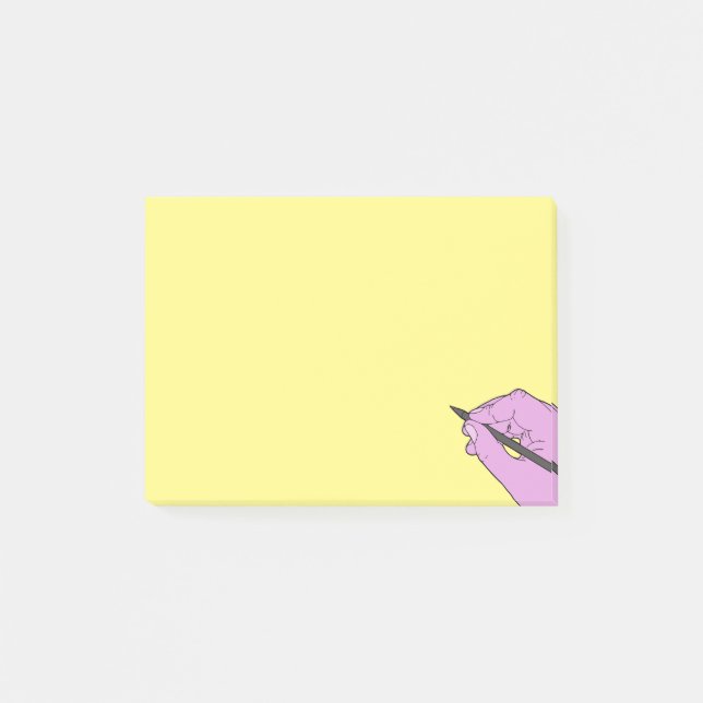 Bloco De Notas Escrevendo de mão (Frente)